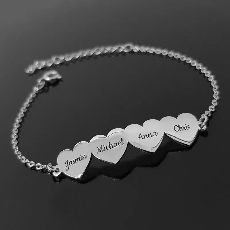Stainless Steel Cute Heart  Bracelet Jewelry  Bracelet