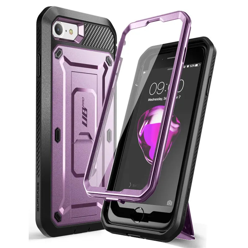 Built-in Screen Protector Holster Cover Case