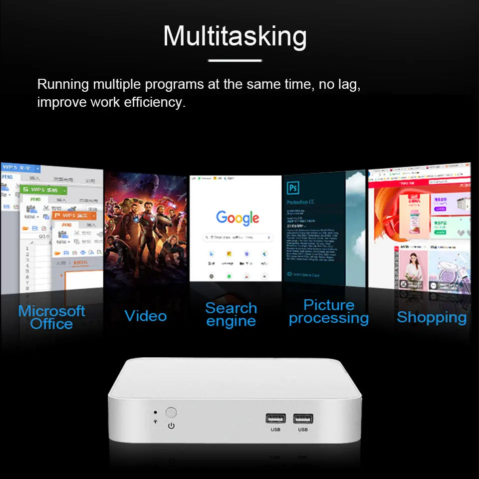 Mini PC HTPC Intel Core i5 Windows 10 Pro