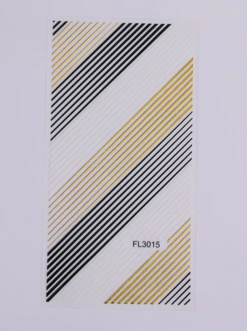 Papers Stripe 3D Nail Sticker