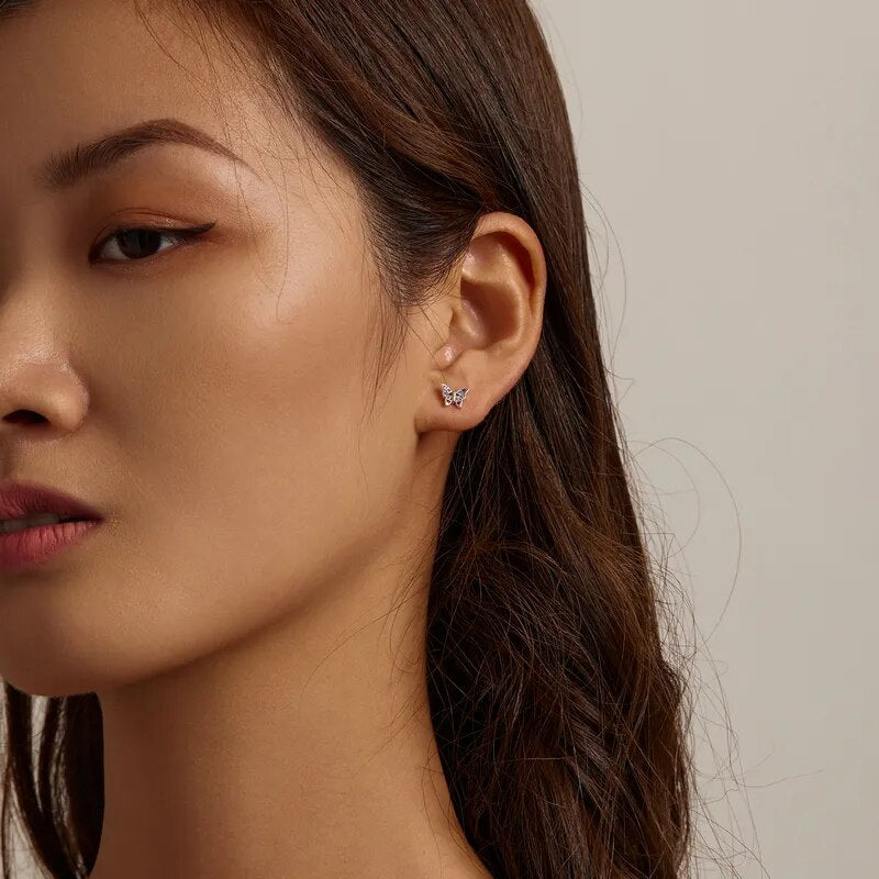 Butterfly Dragonfly Bee Insects Studs Earrings