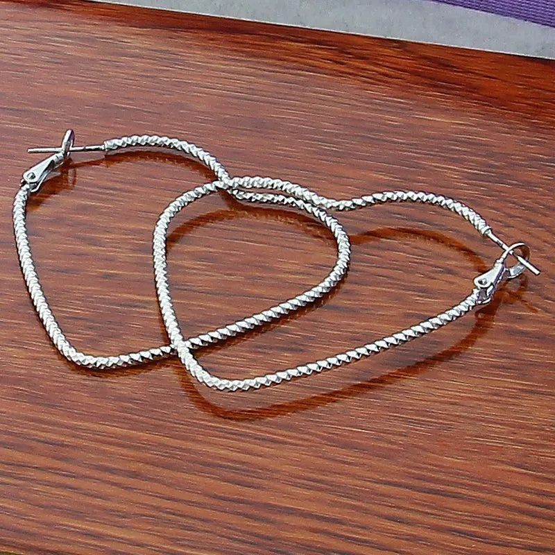 Sterling Silver Circle Round Hoop Earring