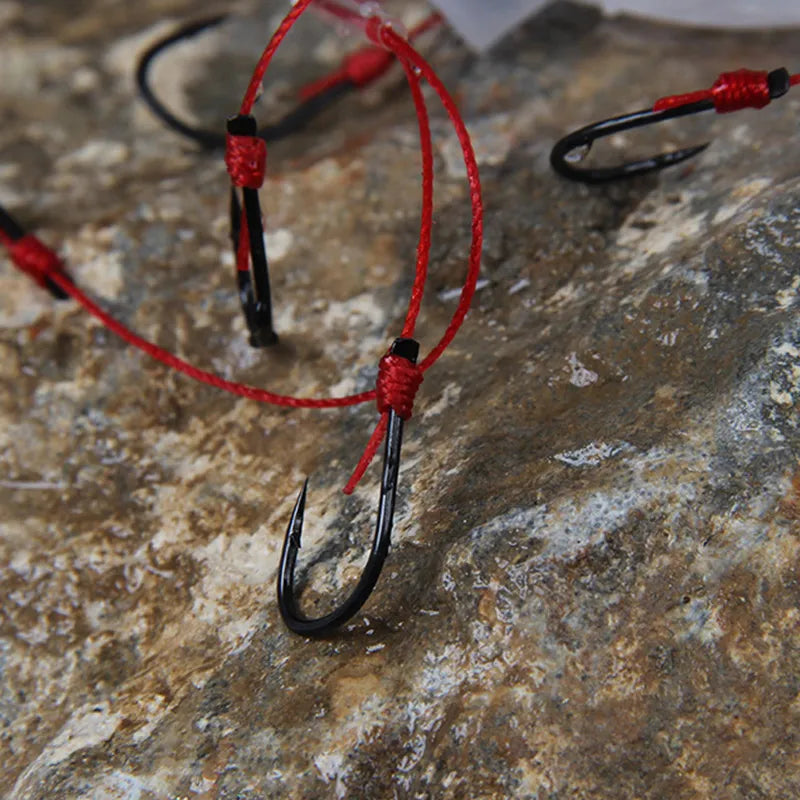 Outdoor Fishing Hook Set with Bait Feeder