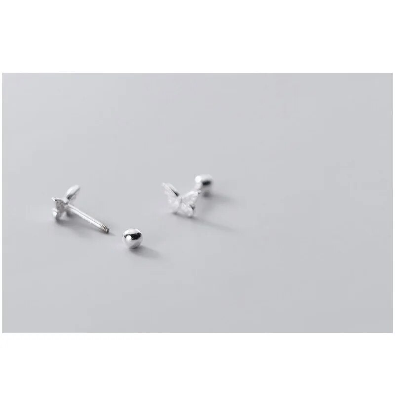 925 Sterling Silver Butterfly Earrings