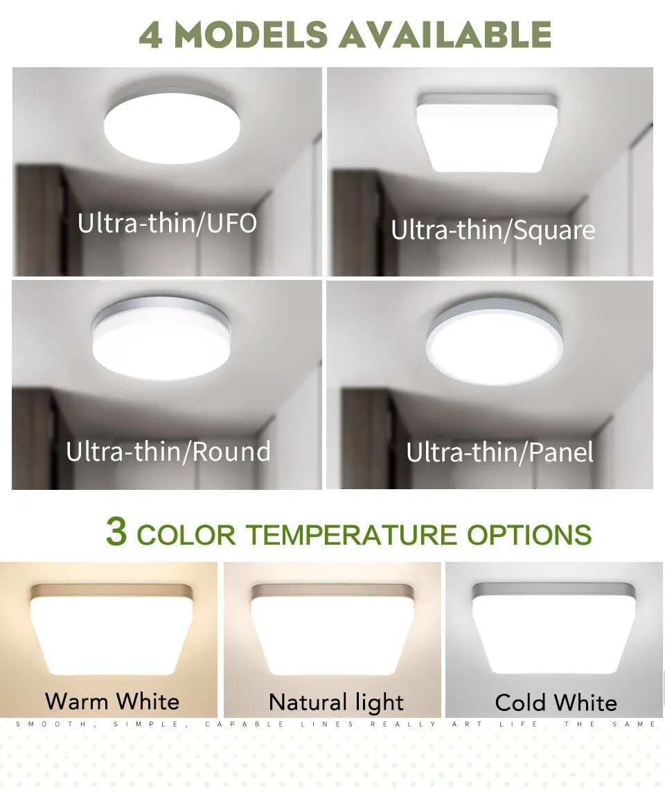 LED Ceiling Lamp in Various Wattages