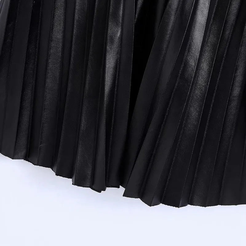 Elegant V Neck Pleated Mini Dress