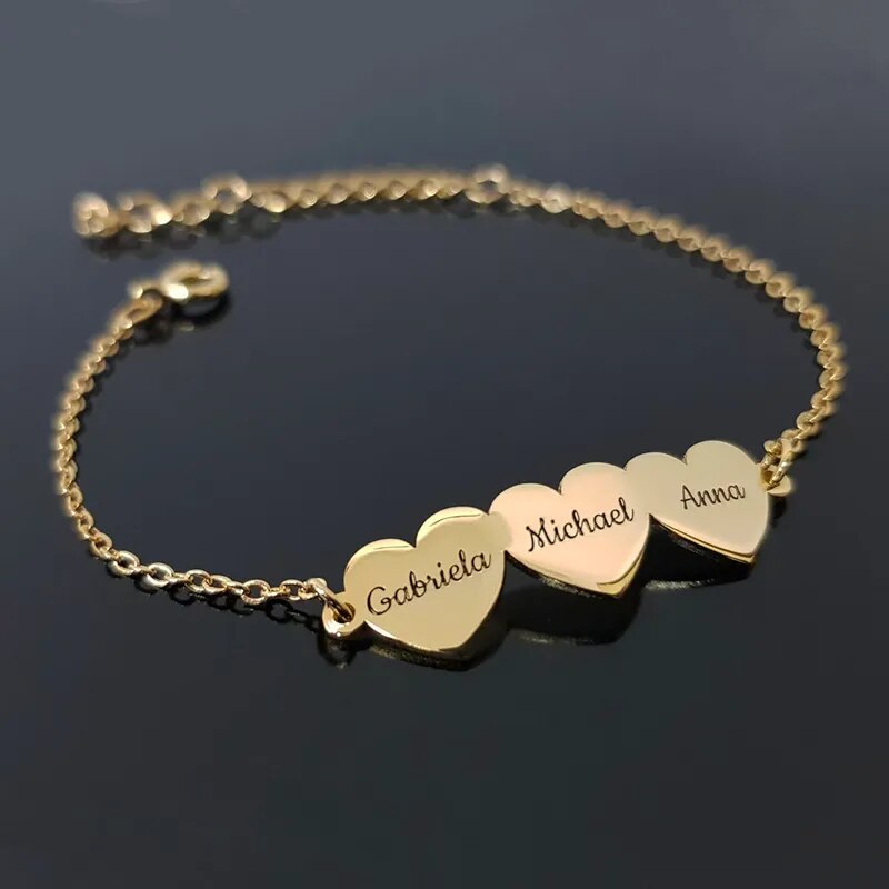 Stainless Steel Cute Heart  Bracelet Jewelry  Bracelet