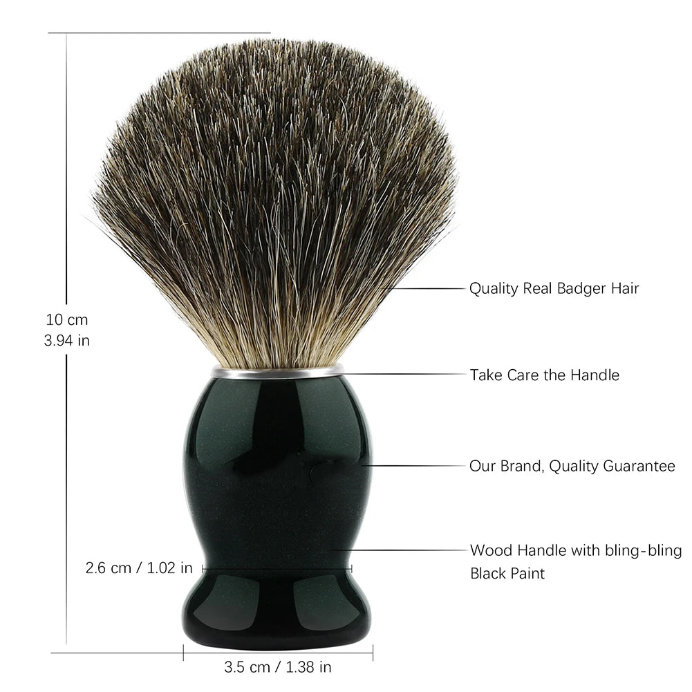 Brocha Afeitar Barba Mango Madera