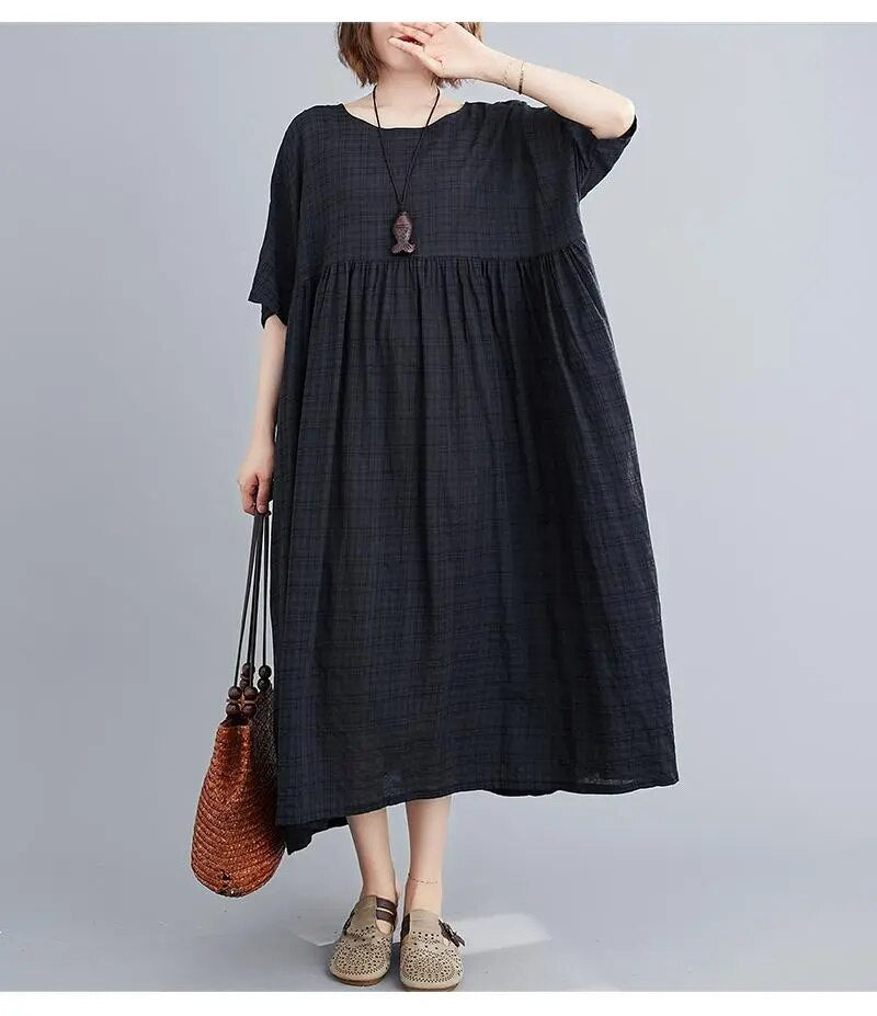 Casual Cotton Vintage Dress