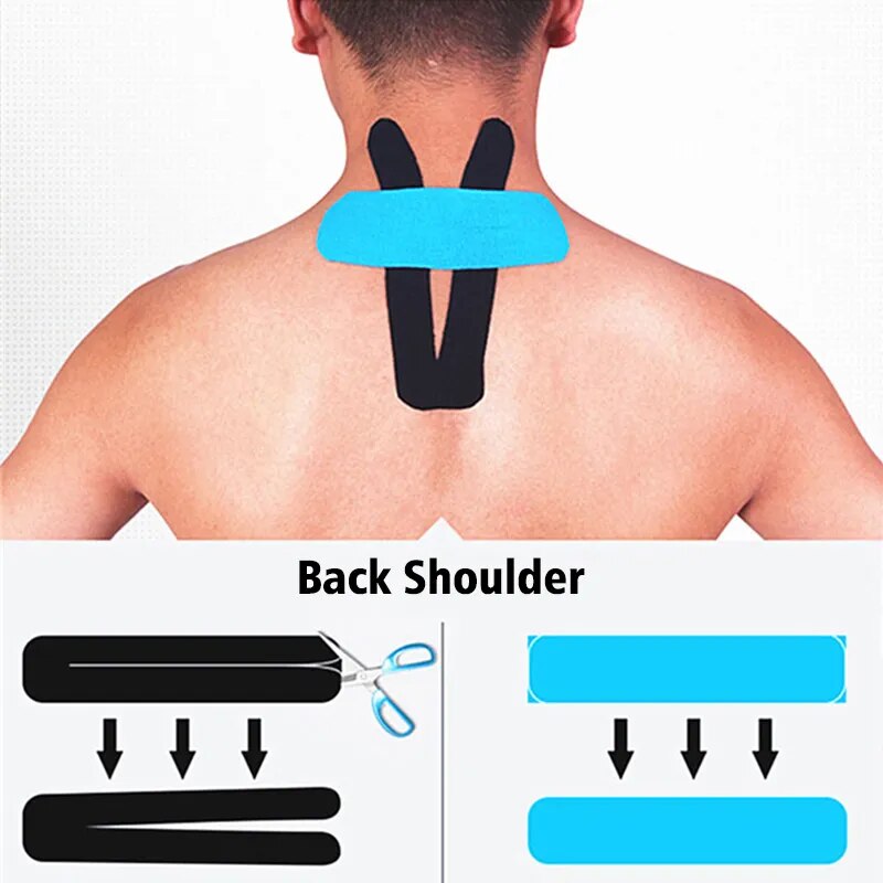 Vendaje de cinta muscular deportiva