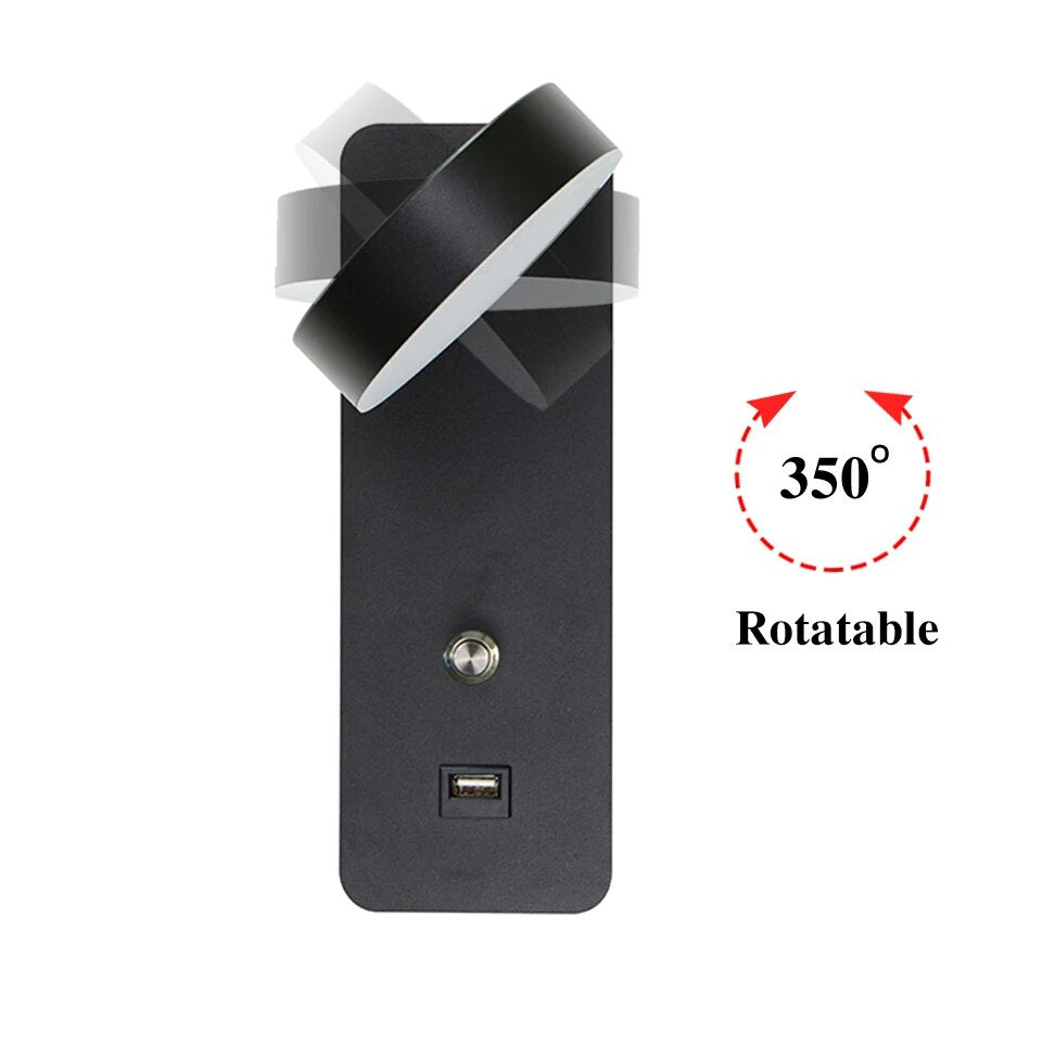 9W White/Black Modern Lighting  Stair Lighting