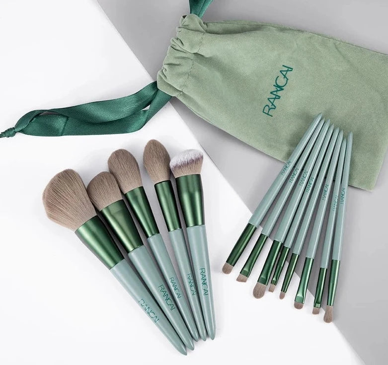 Juego de brochas de maquillaje para cosméticos para cejas de 13 piezas