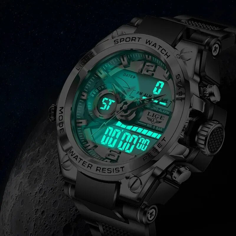 Quartz Digital Waterproof Watch