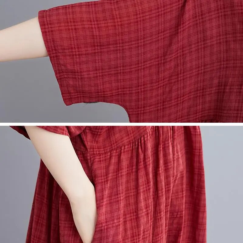 Casual Cotton Vintage Dress