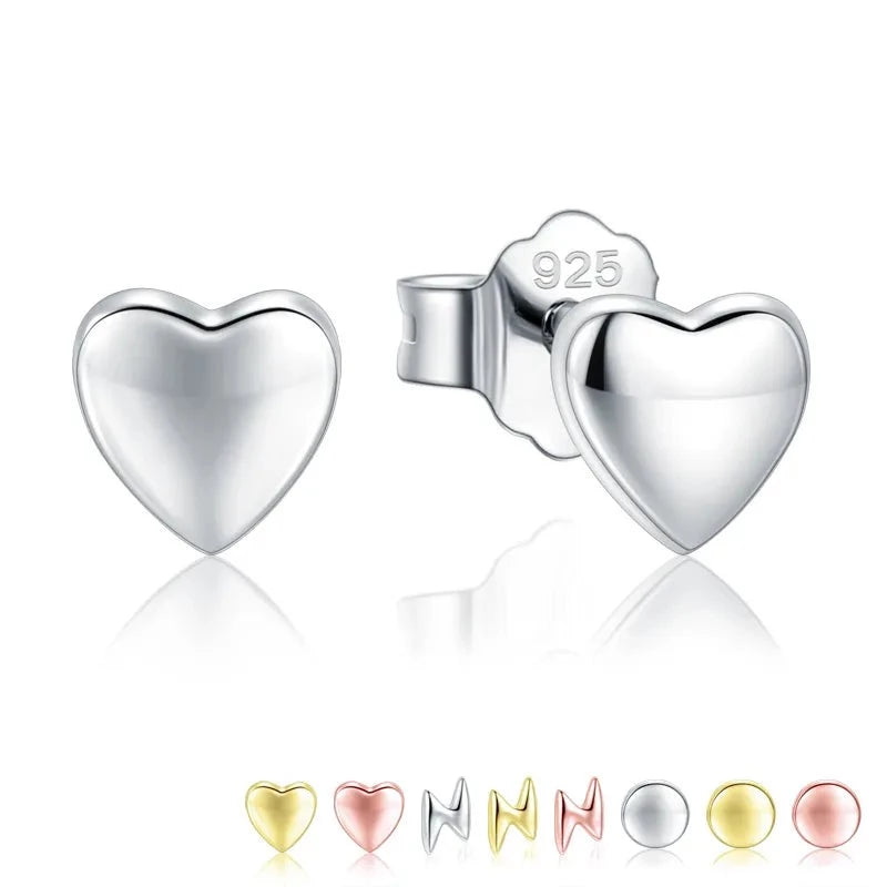 Lindos aretes de corazones pequeños