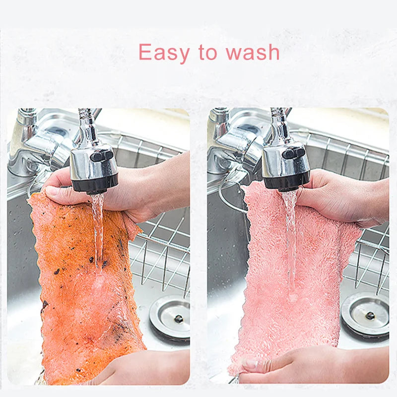8 Stück Mikrofaser-Handtuch, saugfähige Küchen-Reinigungstücher