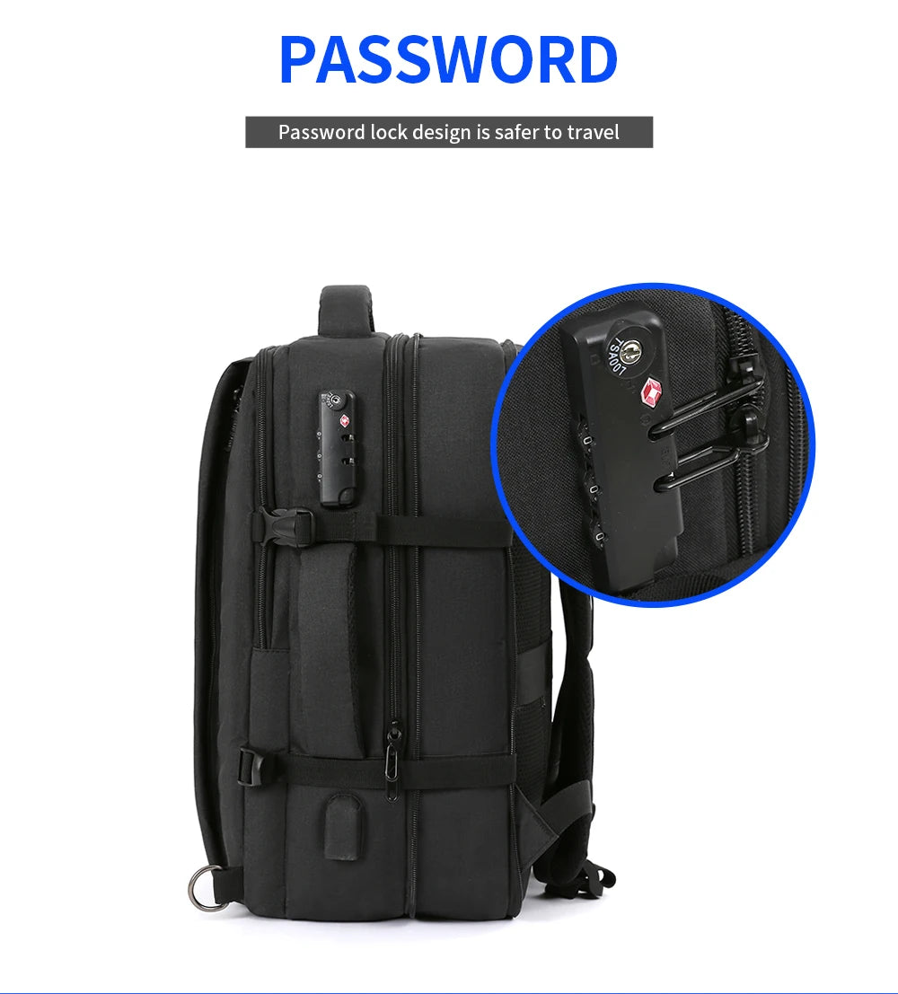 Mochila para portátil de 15,6 pulgadas con carga USB