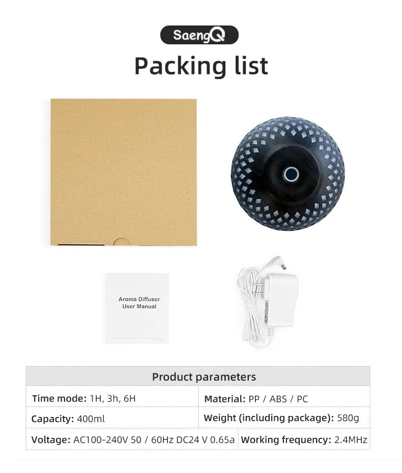 LED-Aromadiffusor mit Fernbedienung