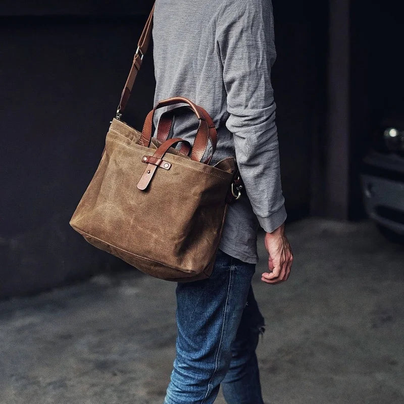 Leather Backpacks Travel Vintage Bookbag