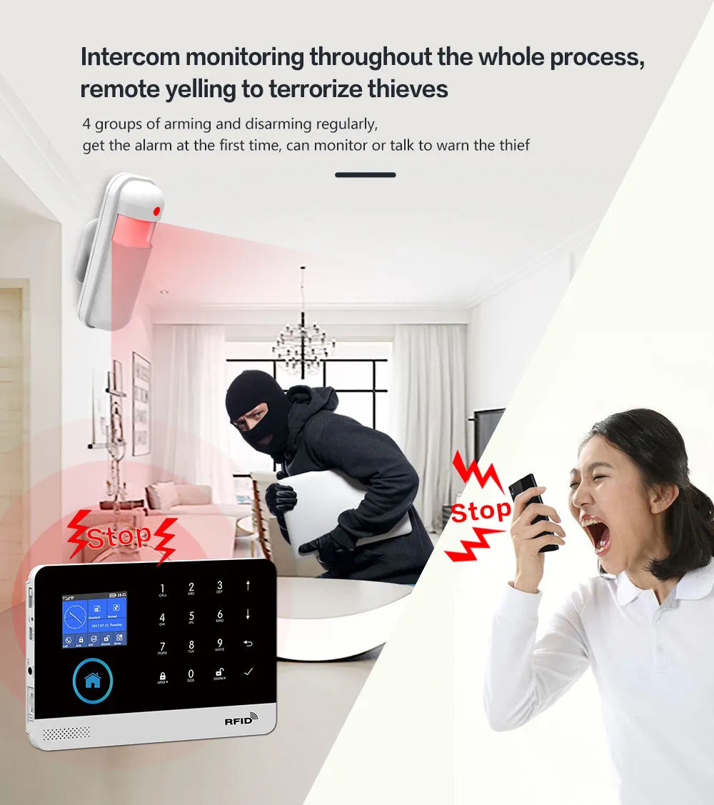 Home Security with IP Camera RFID Card