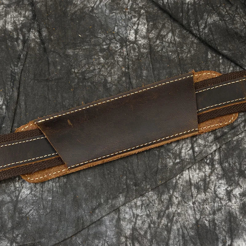 Bolso bandolera de cuero de vaca de negocios