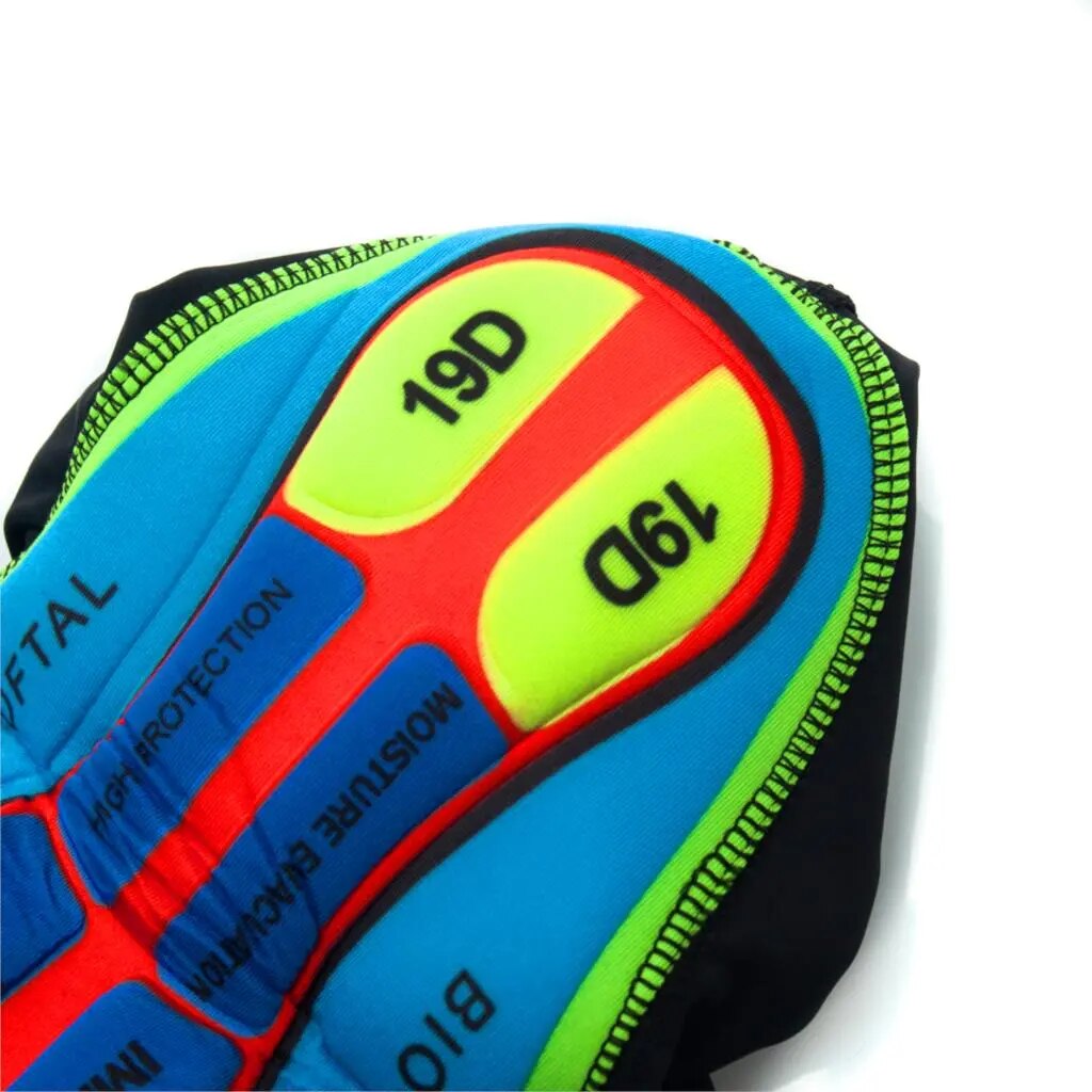 Breathable 19D Gel Padded Men's Bike Shorts