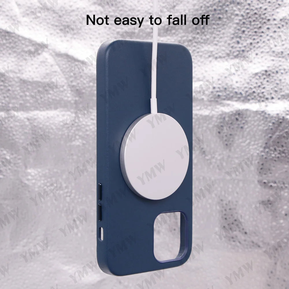 Leather Luxury Business Cow Magnet Phone Cases