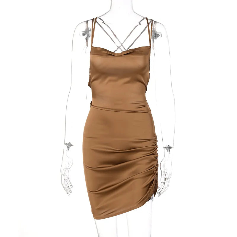 Women Strap Mini Dress