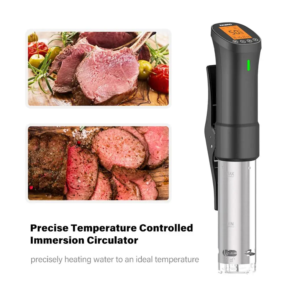 Cook with 1000W Immersion Circulator Stainless Steel