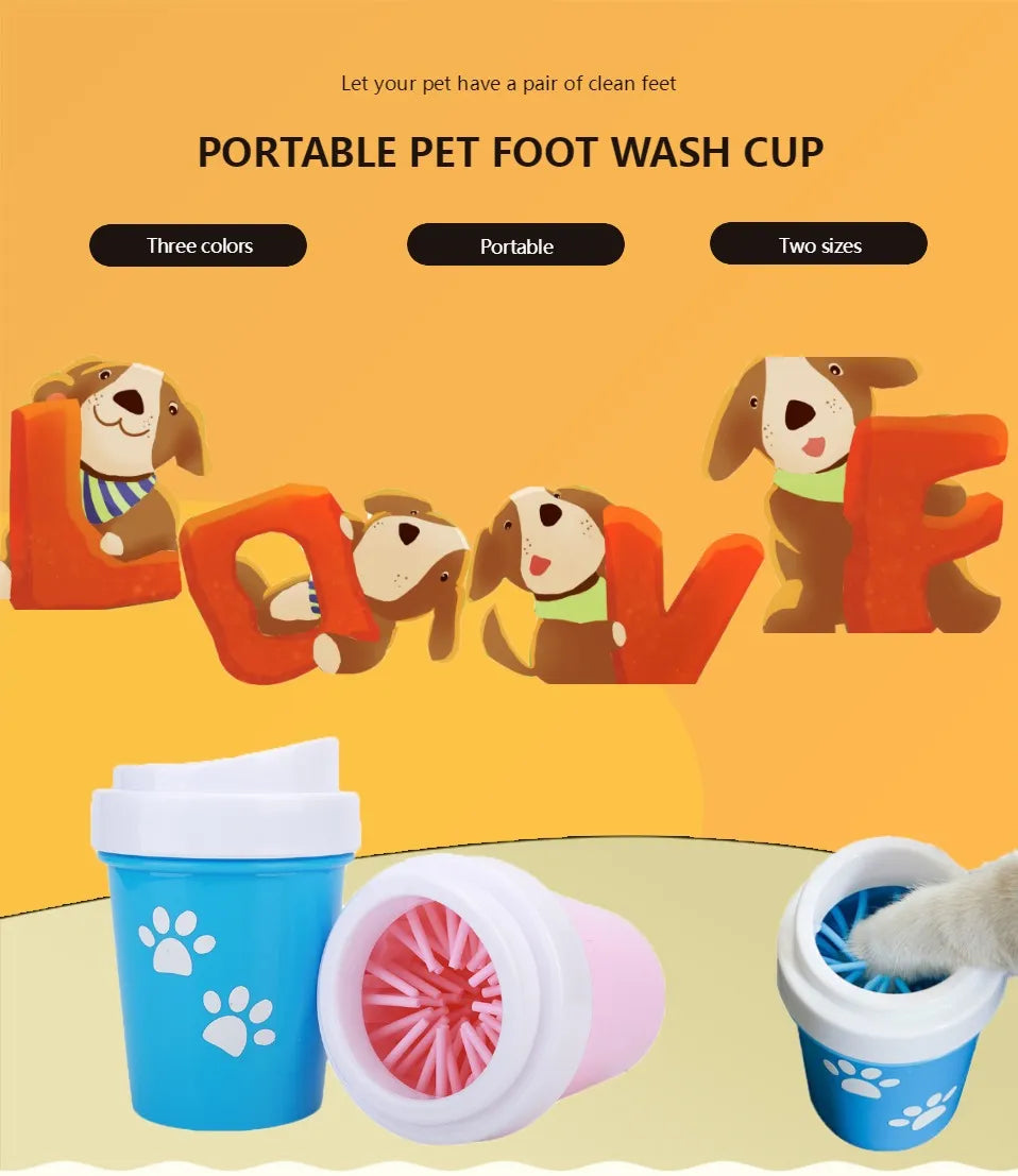 Portable Dog Paw Cleaner Easy Foot Wash for Pets