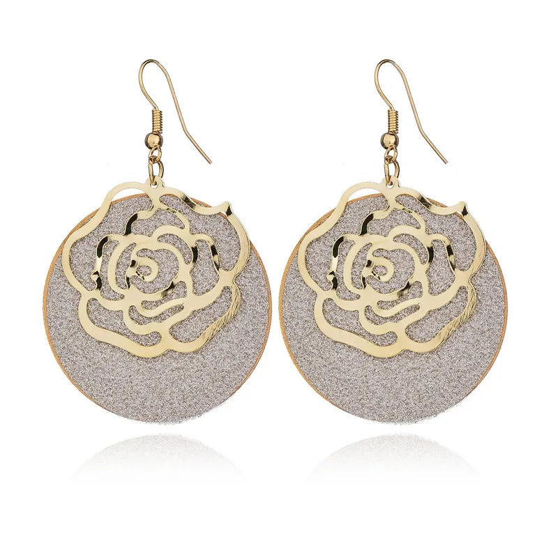 Vintage lange Ohrringe Weidenschmuck