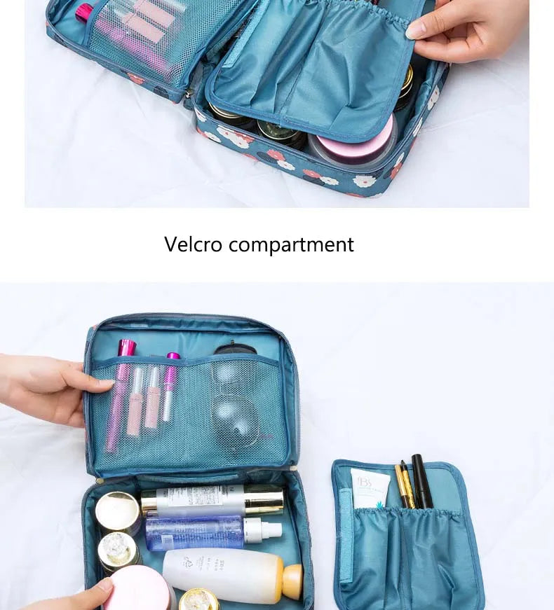 Bolsa de cosméticos de viaje multifunción al aire libre