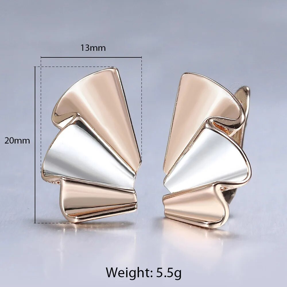 Vintage Cut Out Flower Square Drop Earrings