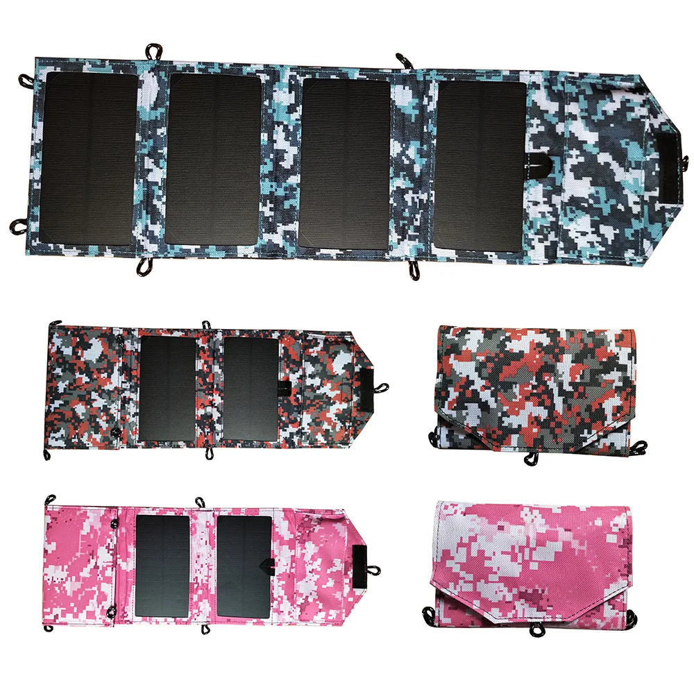 USB Solar Panel Foldable Battery Charger
