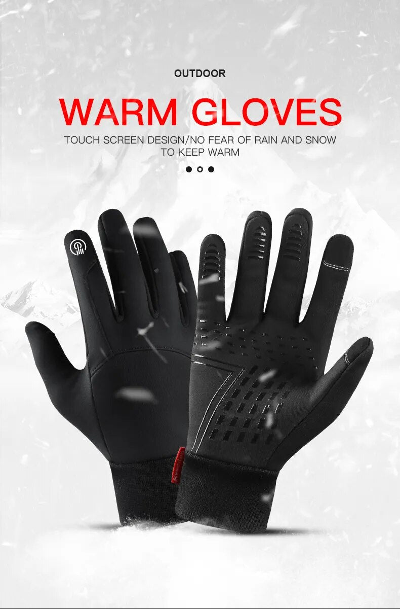Winter Touch Screen Sport Gloves Windproof Thermal Anti-slip