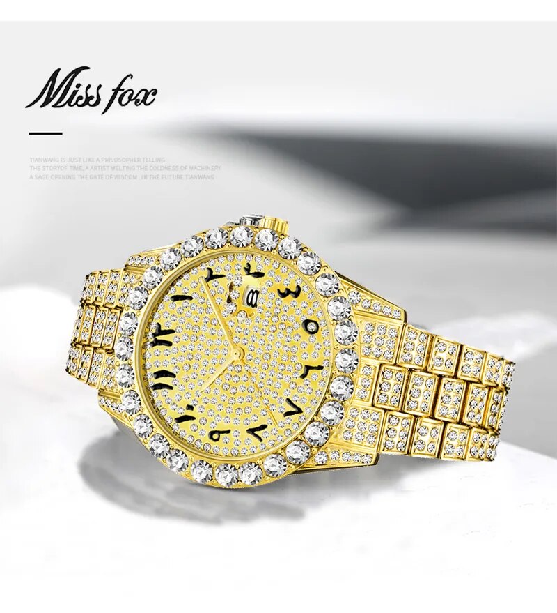 Blingbling Luxury Arabic Numerals Man's Watch