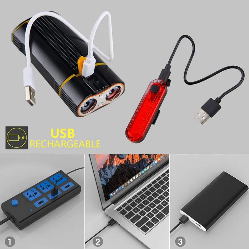 Headlight 2 LED/3 LED/5 LED/8 LED Bike Light