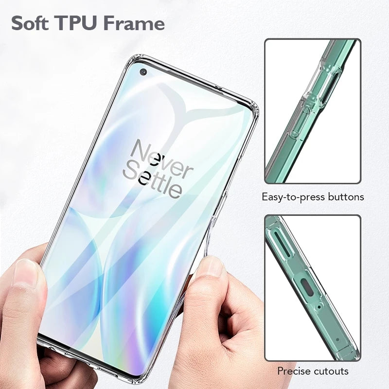 Funda transparente 7 6T 8 9 Pro Silicona a prueba de golpes