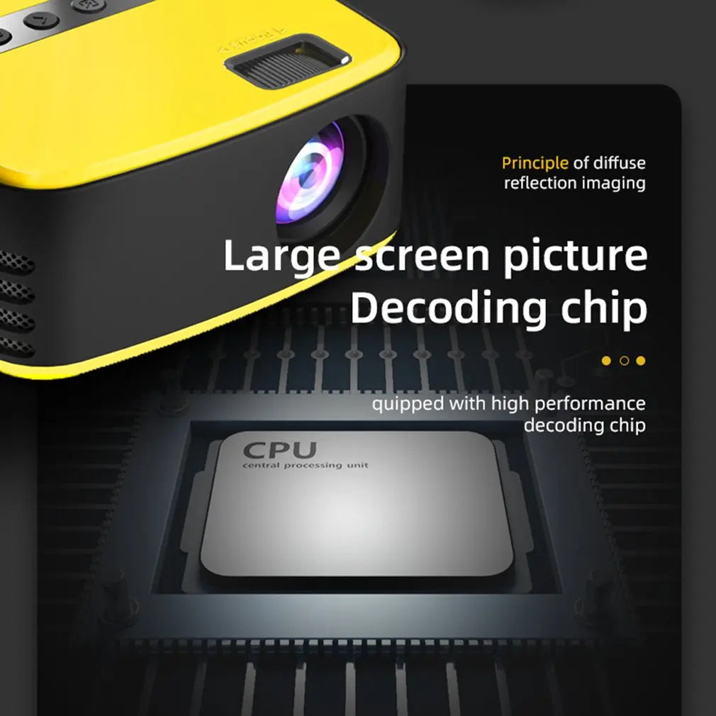 Mini mini proyector portátil de cine en casa 