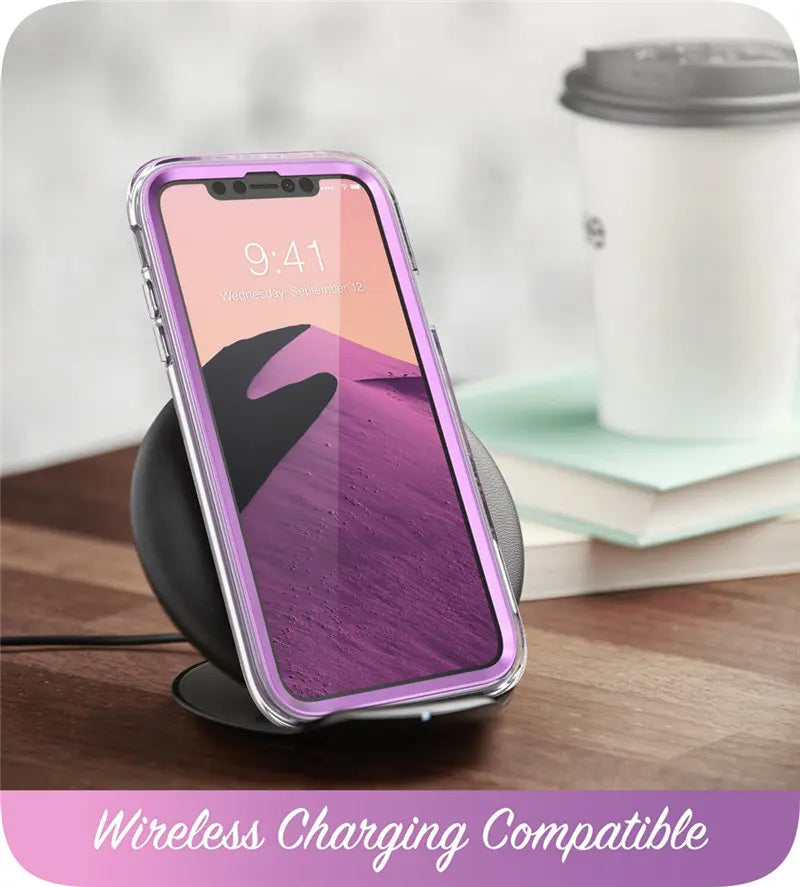 Estuche protector de mármol con brillo de cuerpo completo de 6.1"