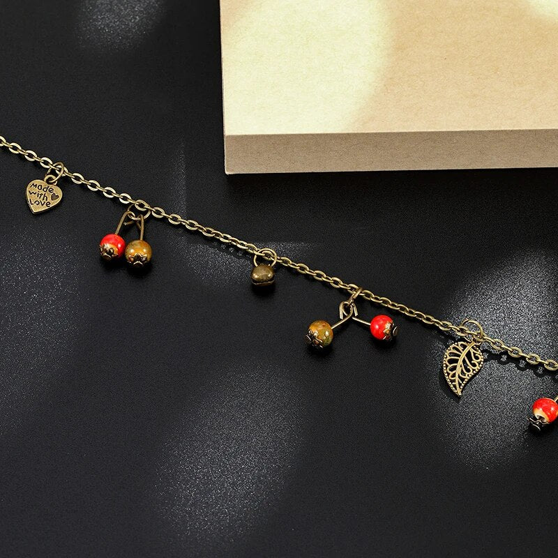 Retro Style Imitation Fruit Bracelet Chain