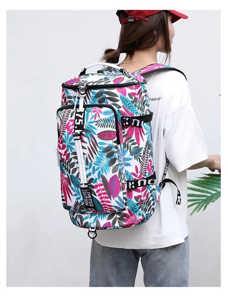 Travel Bucket Backpack Printing  Bag
