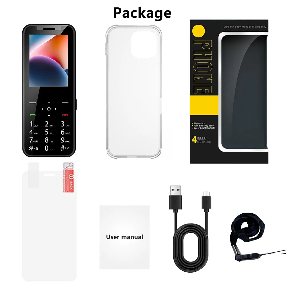 Teléfono móvil al por mayor de 4 SIM con Magic Voice y grabadora automática