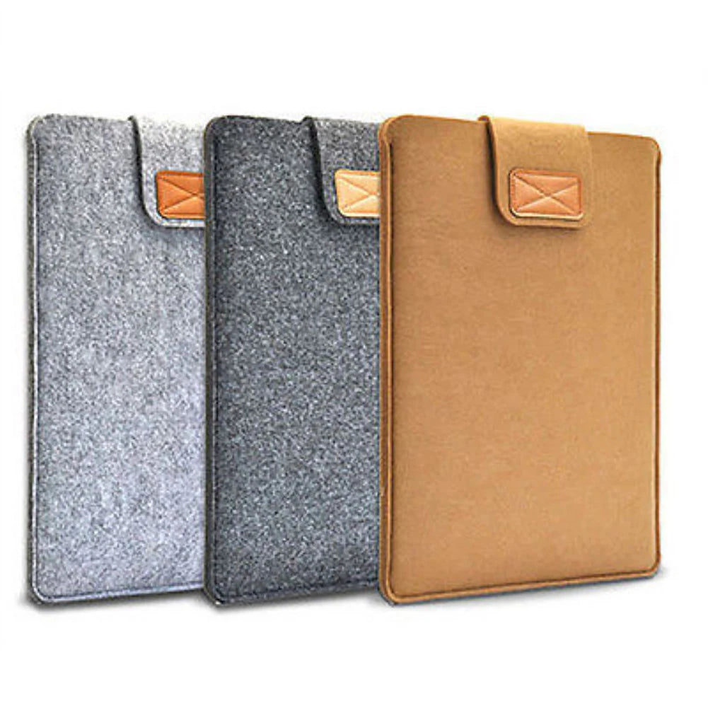 Schlanke Tablet-Hülle mit Filzhülle