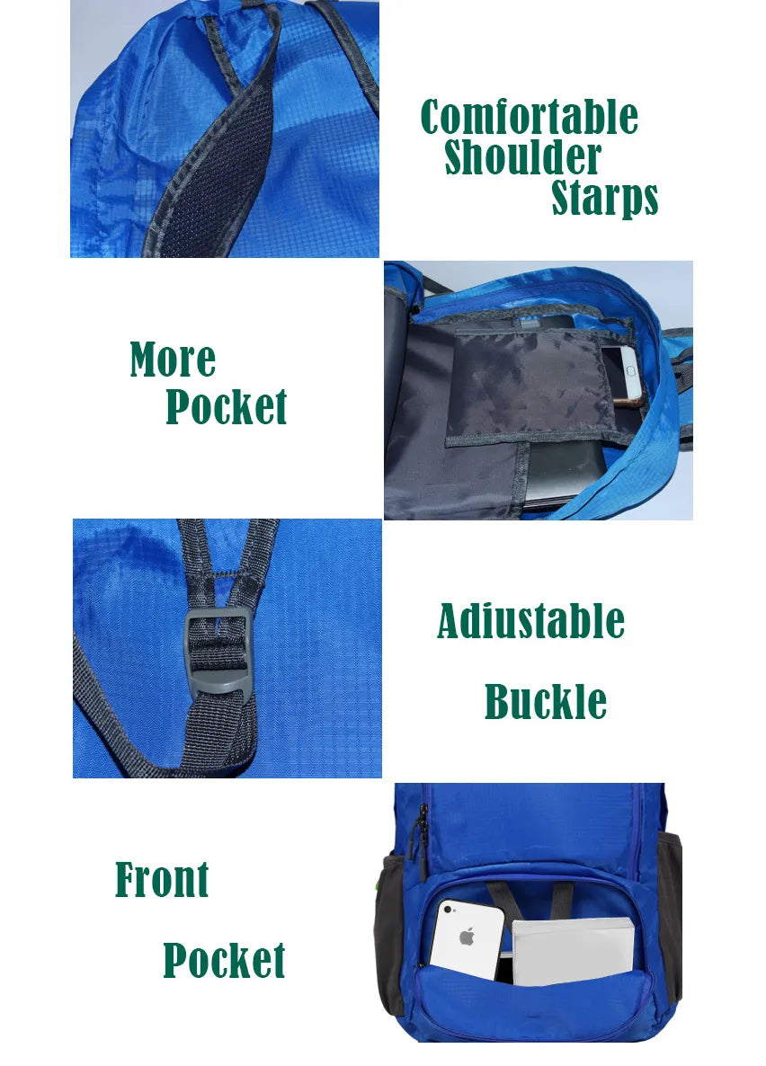 Faltbarer, leichter, regenfester Rucksack