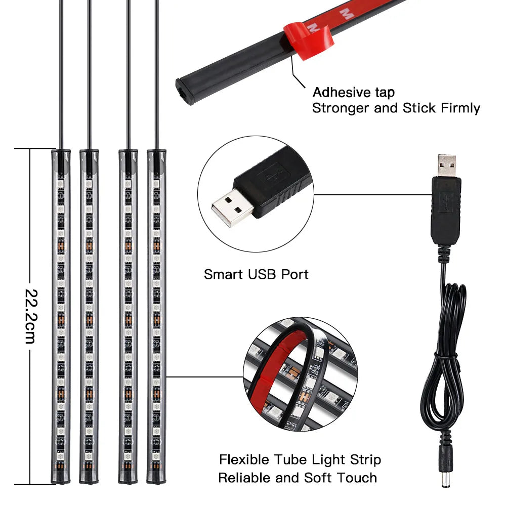 Remote APP Voice Music Control LED Strip Light