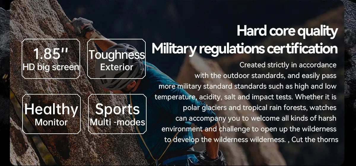 Rugged Military Smart Watch for Men