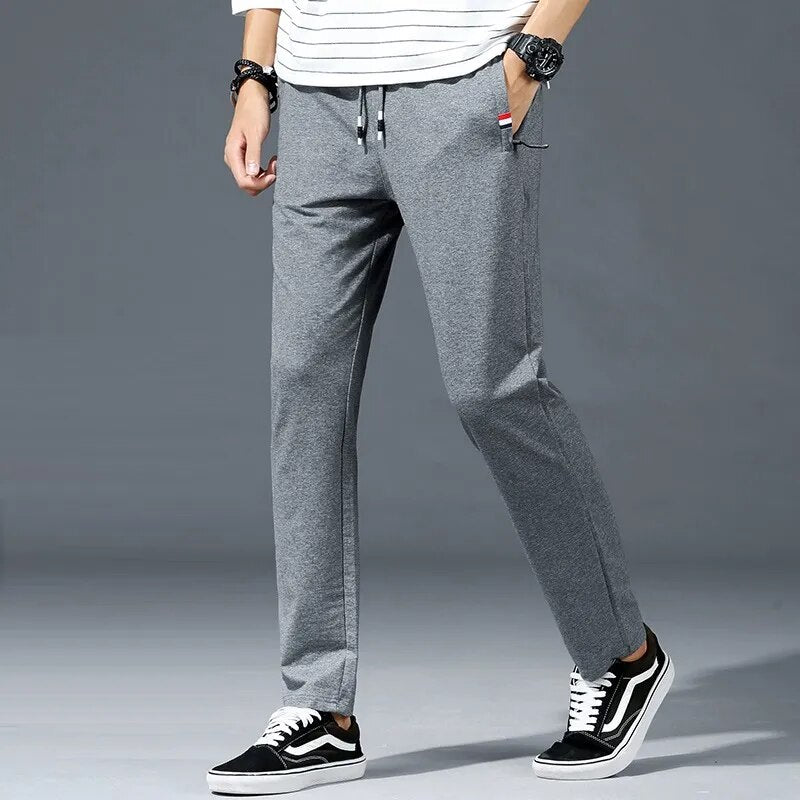 Elastic Waist Casual Cotton Track Sweatpants