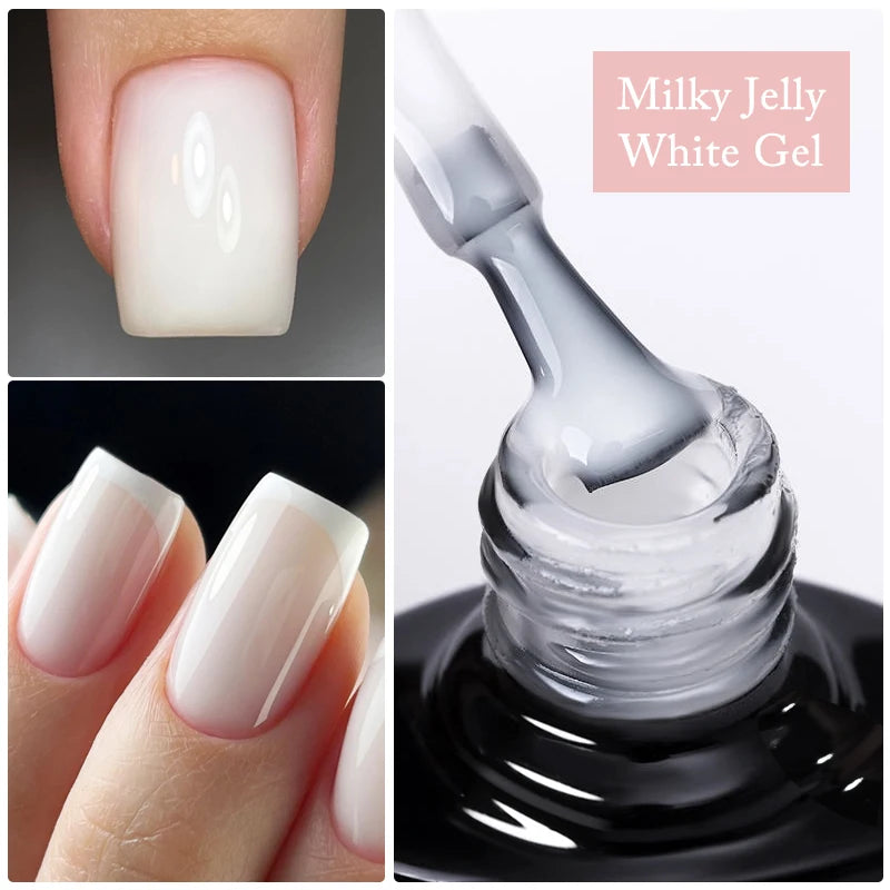 Milky Jelly White Gel Nail Polish