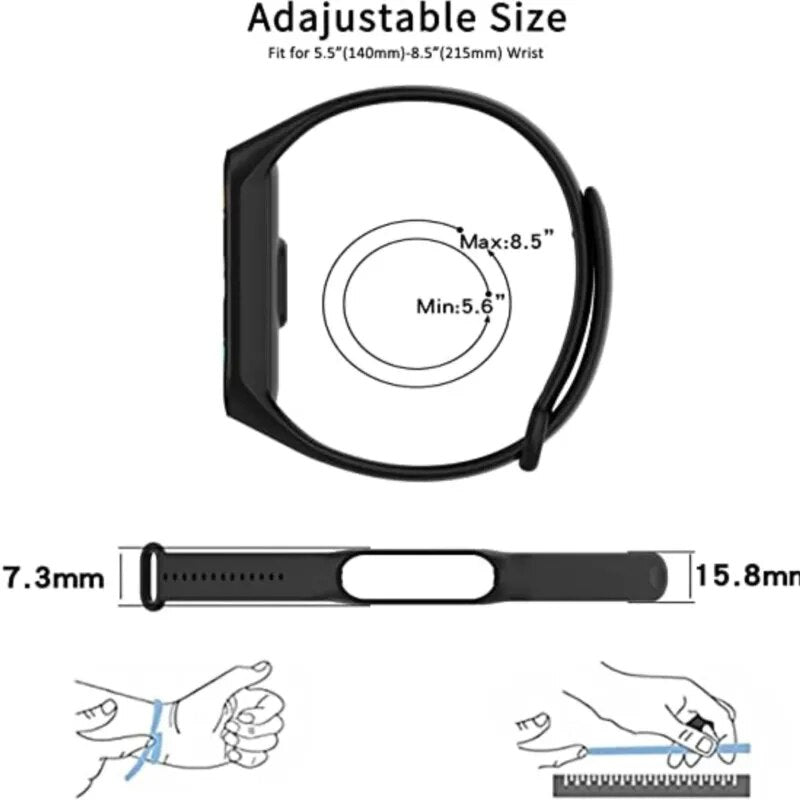 Silicone Sport Replacement Wristband Smartwatch